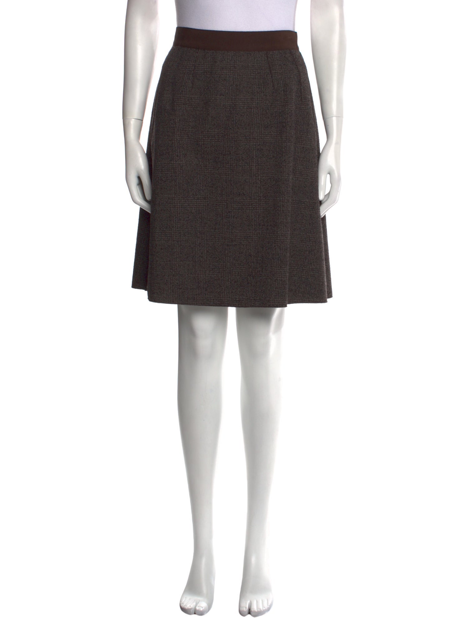 Dolce & Gabbana Virgin Wool Knee-Length Skirt