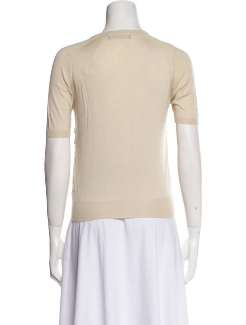 Dolce & Gabbana Tweed Pattern V-Neck Sweater