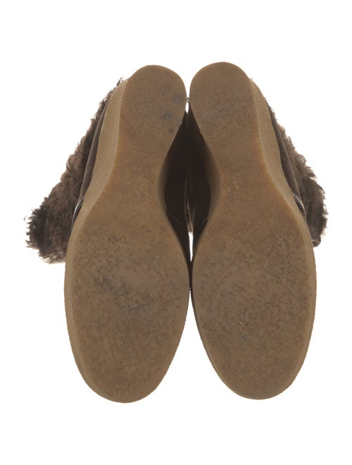 Dolce & Gabbana Suede Printed Lace-Up Boots