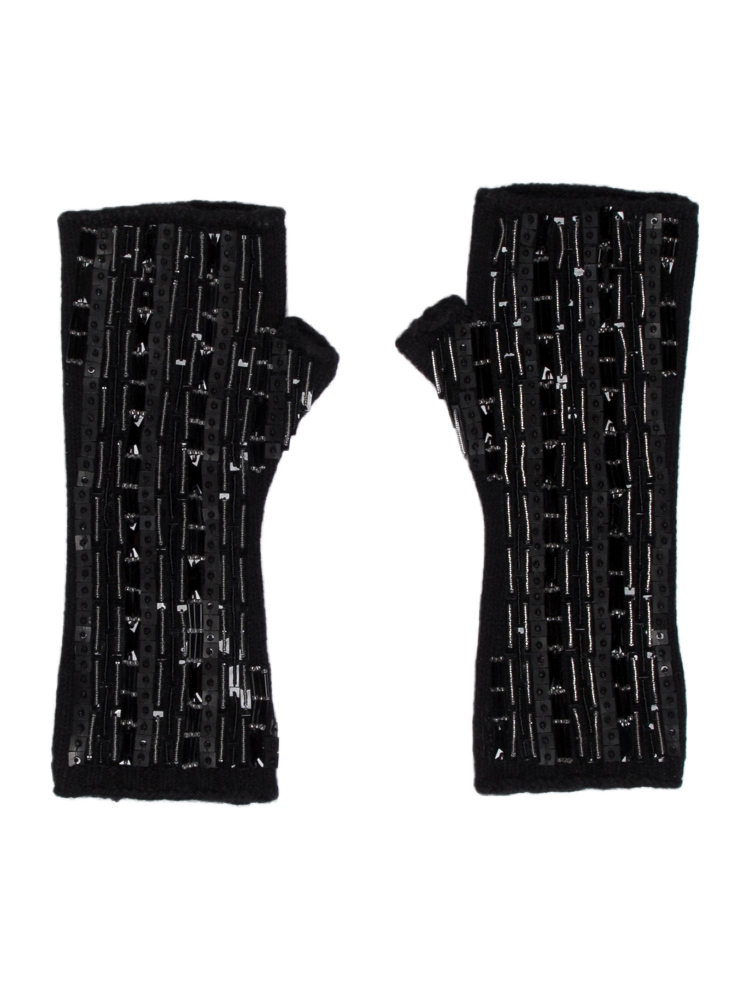 Dolce & Gabbana Cashmere Beaded Gloves w/ Tags