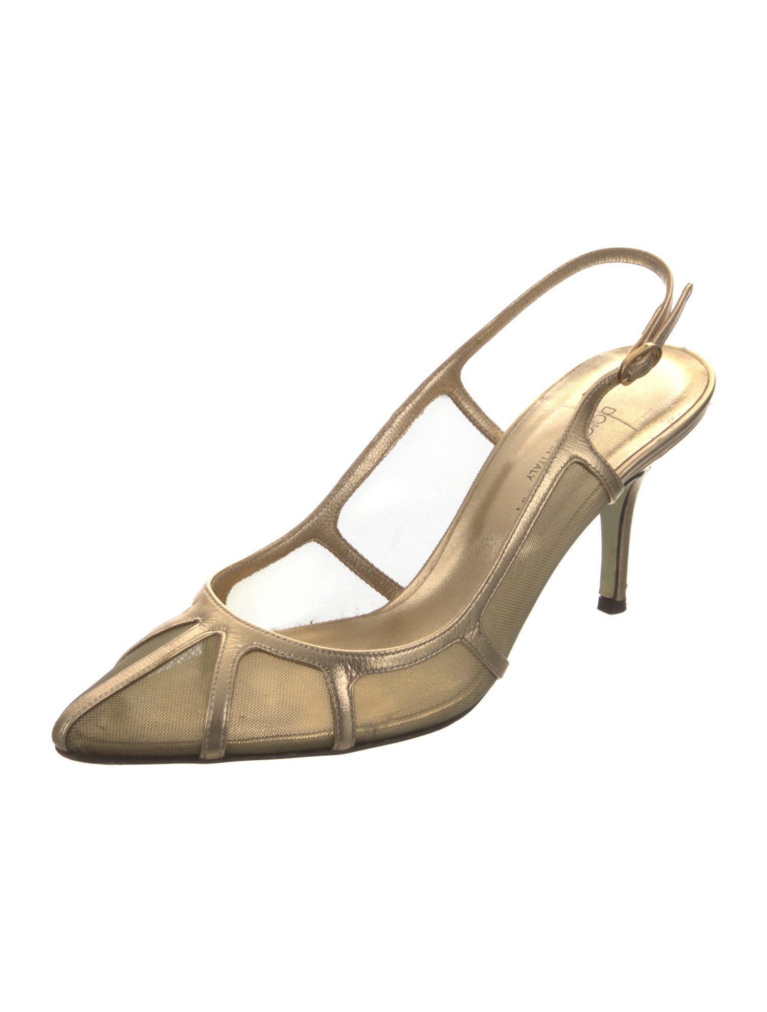 Dolce & Gabbana Mesh Mesh Accents Slingback Pumps