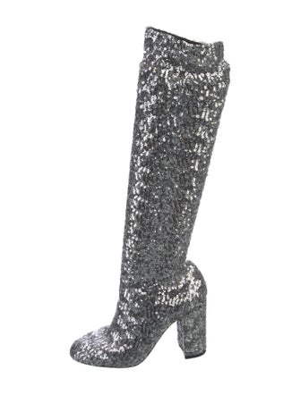 Dolce & Gabbana Sequins Sequin Embellishments Boots