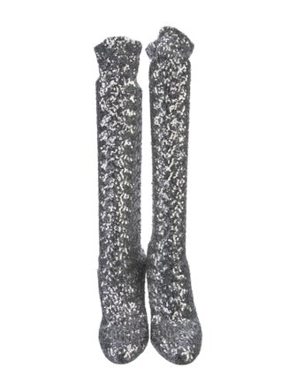 Dolce & Gabbana Sequins Sequin Embellishments Boots