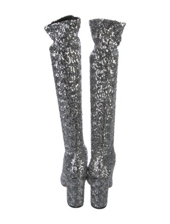 Dolce & Gabbana Sequins Sequin Embellishments Boots