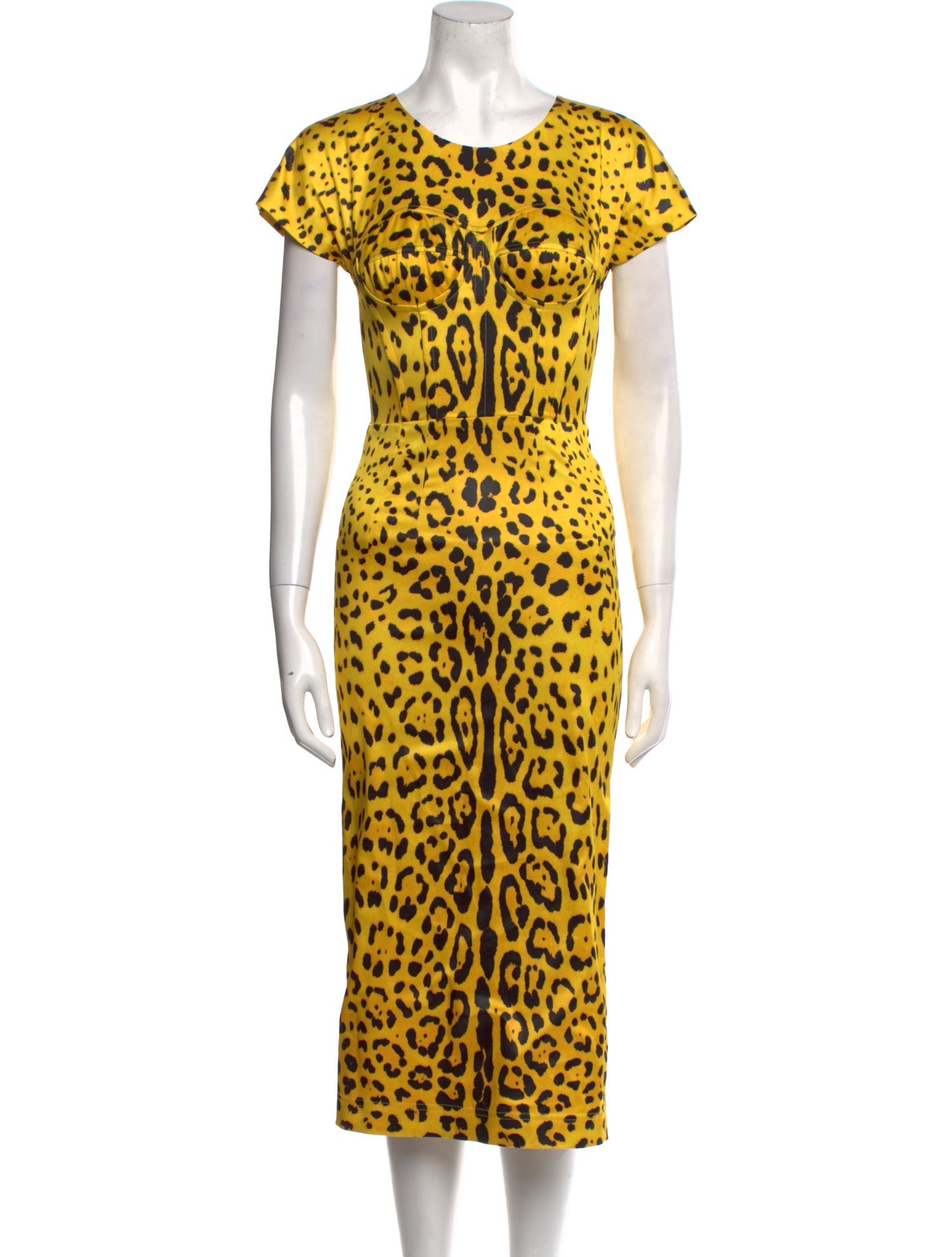 Dolce & Gabbana Animal Print Midi Length Dress w/ Tags