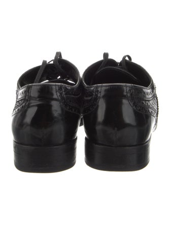 Dolce & Gabbana Leather Crystal Embellishments Oxfords