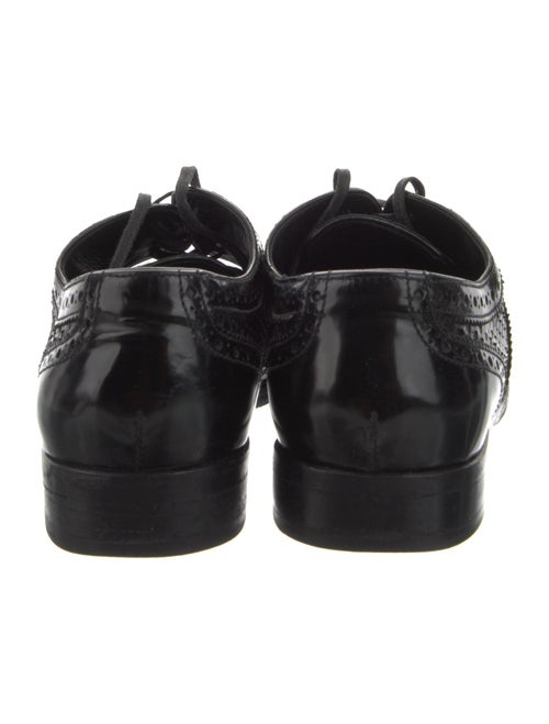 Dolce & Gabbana Leather Crystal Embellishments Oxfords
