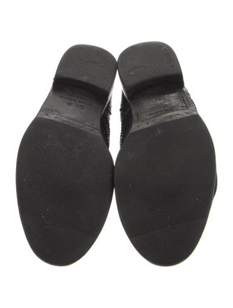 Dolce & Gabbana Leather Crystal Embellishments Oxfords