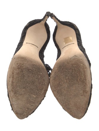 Dolce & Gabbana Mesh Lace Pattern Pumps