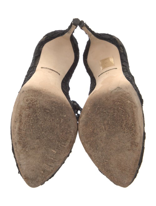 Dolce & Gabbana Mesh Lace Pattern Pumps