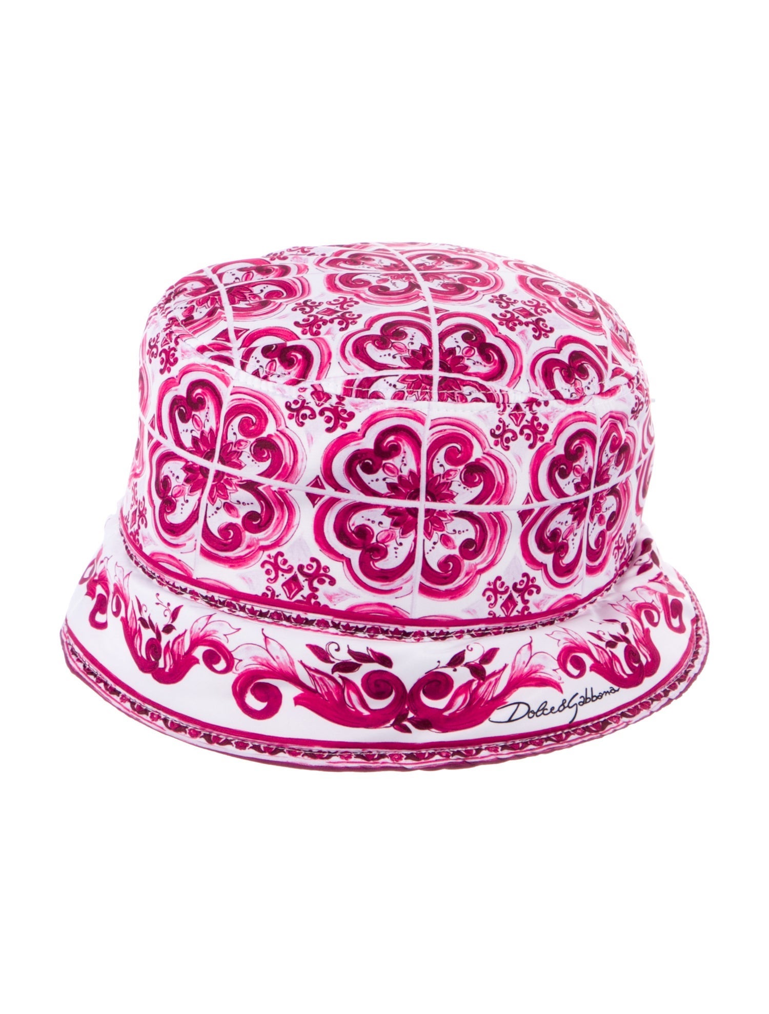 Dolce & Gabbana Majolica Print Bucket Hat
