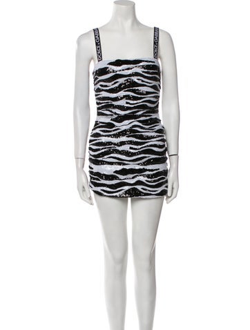 Dolce & Gabbana Dresses Animal Print Mini Dress Us2, It38 | XS