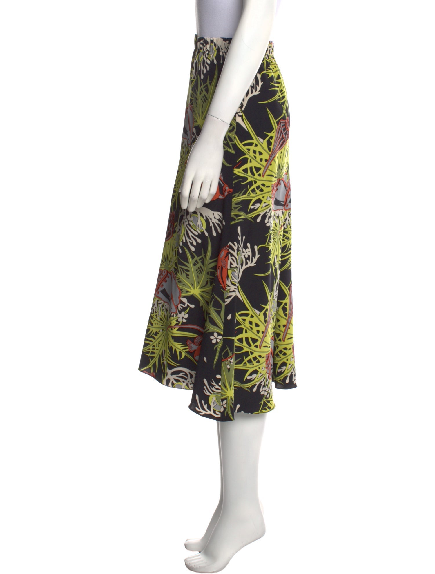 Dolce & Gabbana Floral Print Midi Length Skirt