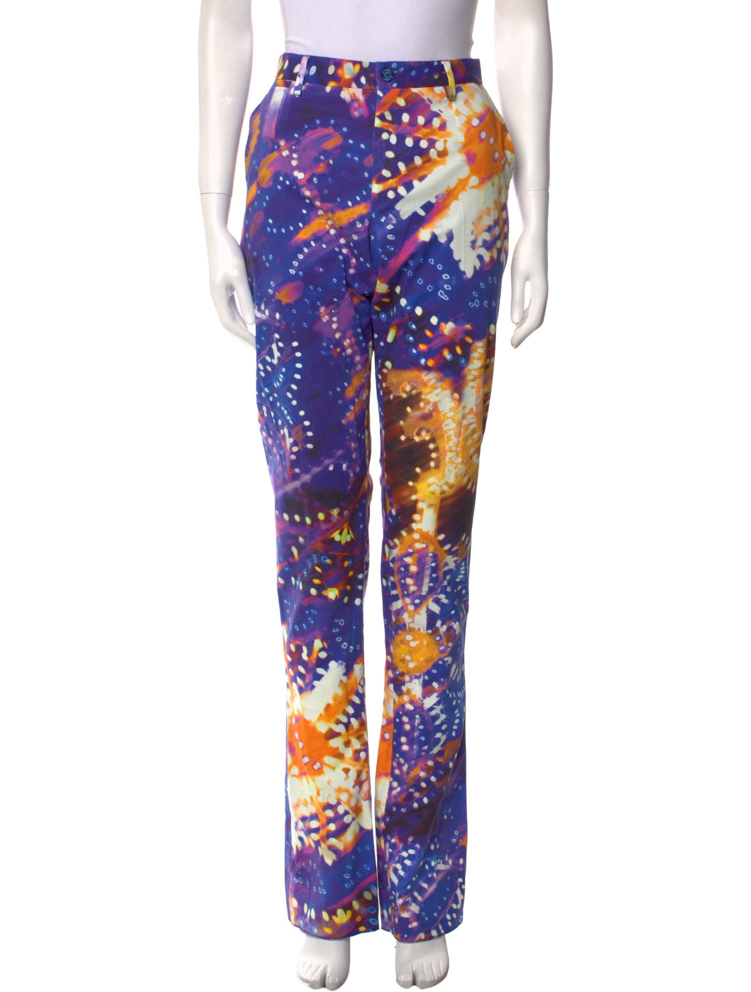 Dolce & Gabbana Printed Straight Leg Pants