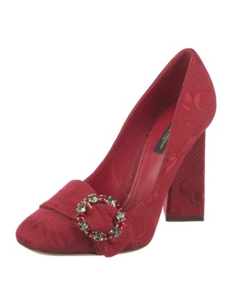 Dolce & Gabbana Crystal Embellishments Pumps