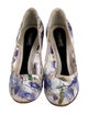 Dolce & Gabbana Canvas Printed Slingback Pumps