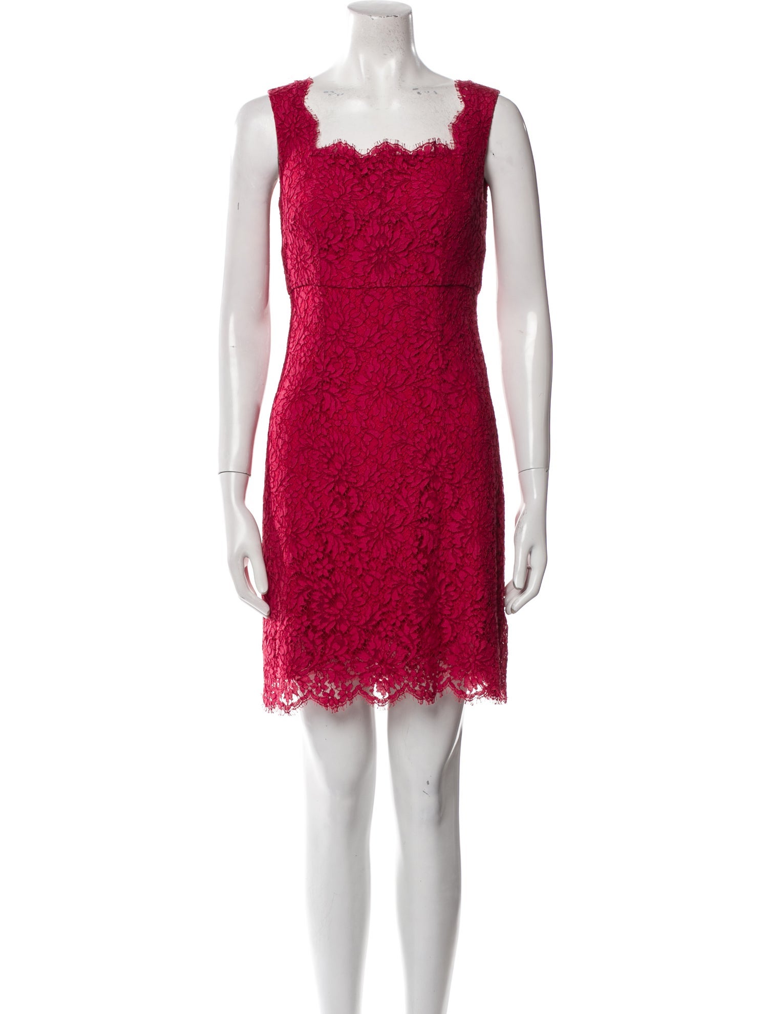 Dolce & Gabbana Lace Pattern Mini Dress