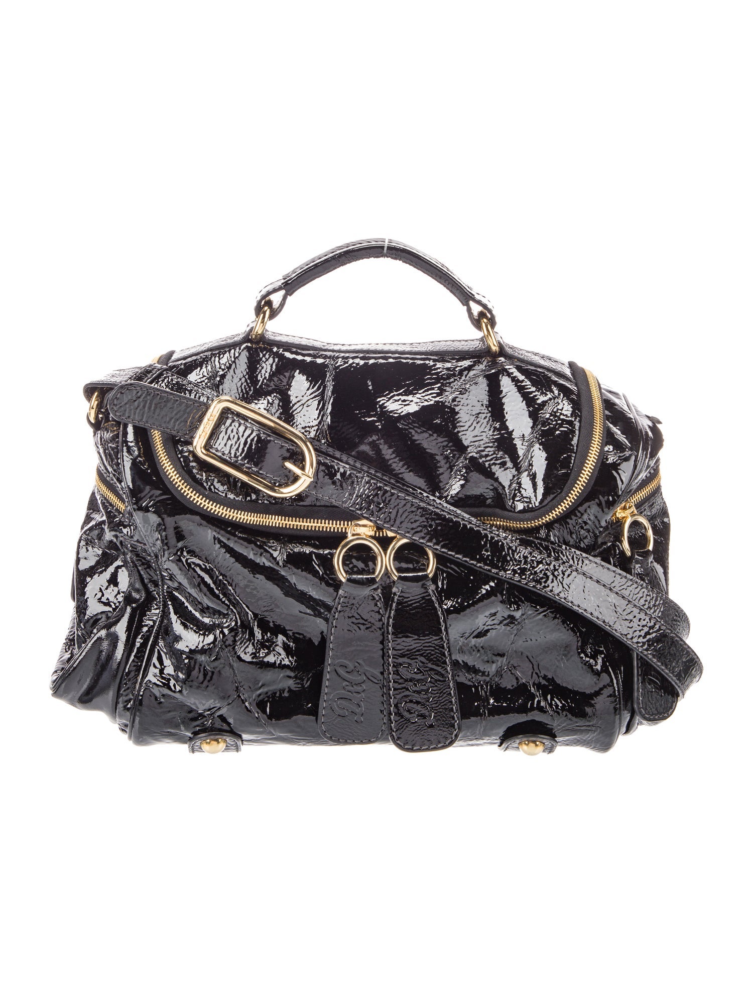 D&G Patent Leather Top Handle Bag
