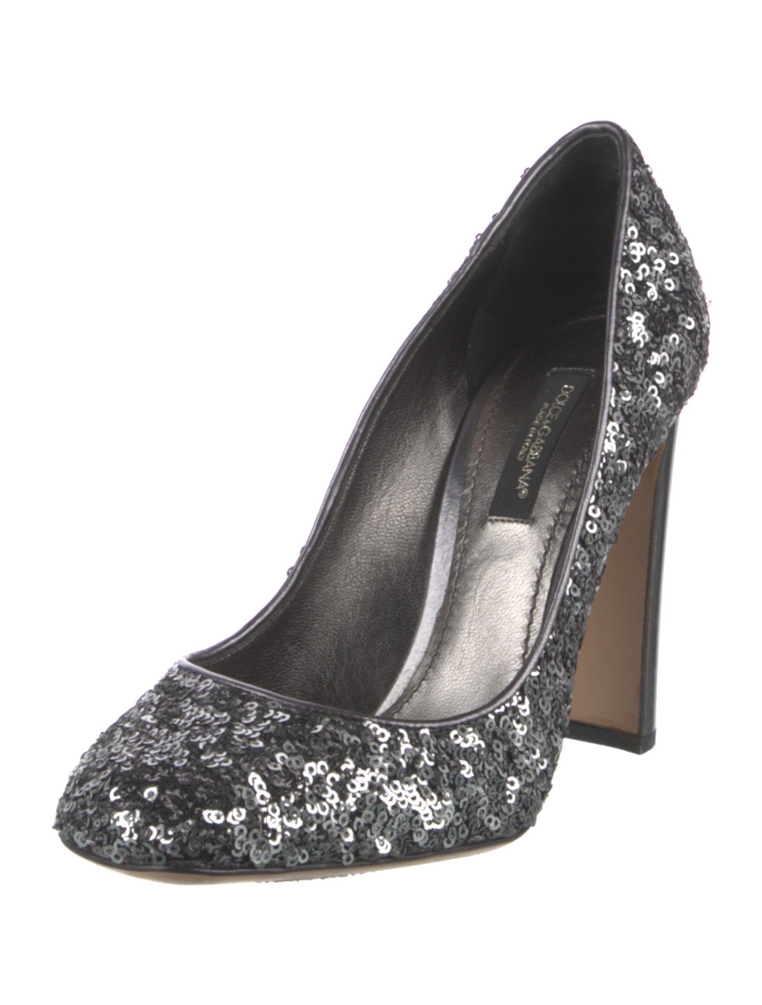 Dolce & Gabbana Sequins Crystal Embellishments Pumps