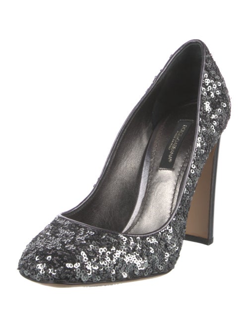 Dolce & Gabbana Sequins Crystal Embellishments Pumps