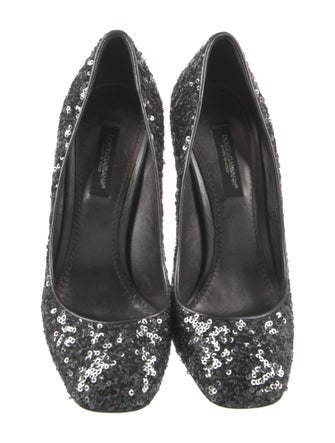 Dolce & Gabbana Sequins Crystal Embellishments Pumps