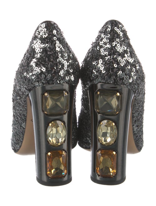 Dolce & Gabbana Sequins Crystal Embellishments Pumps