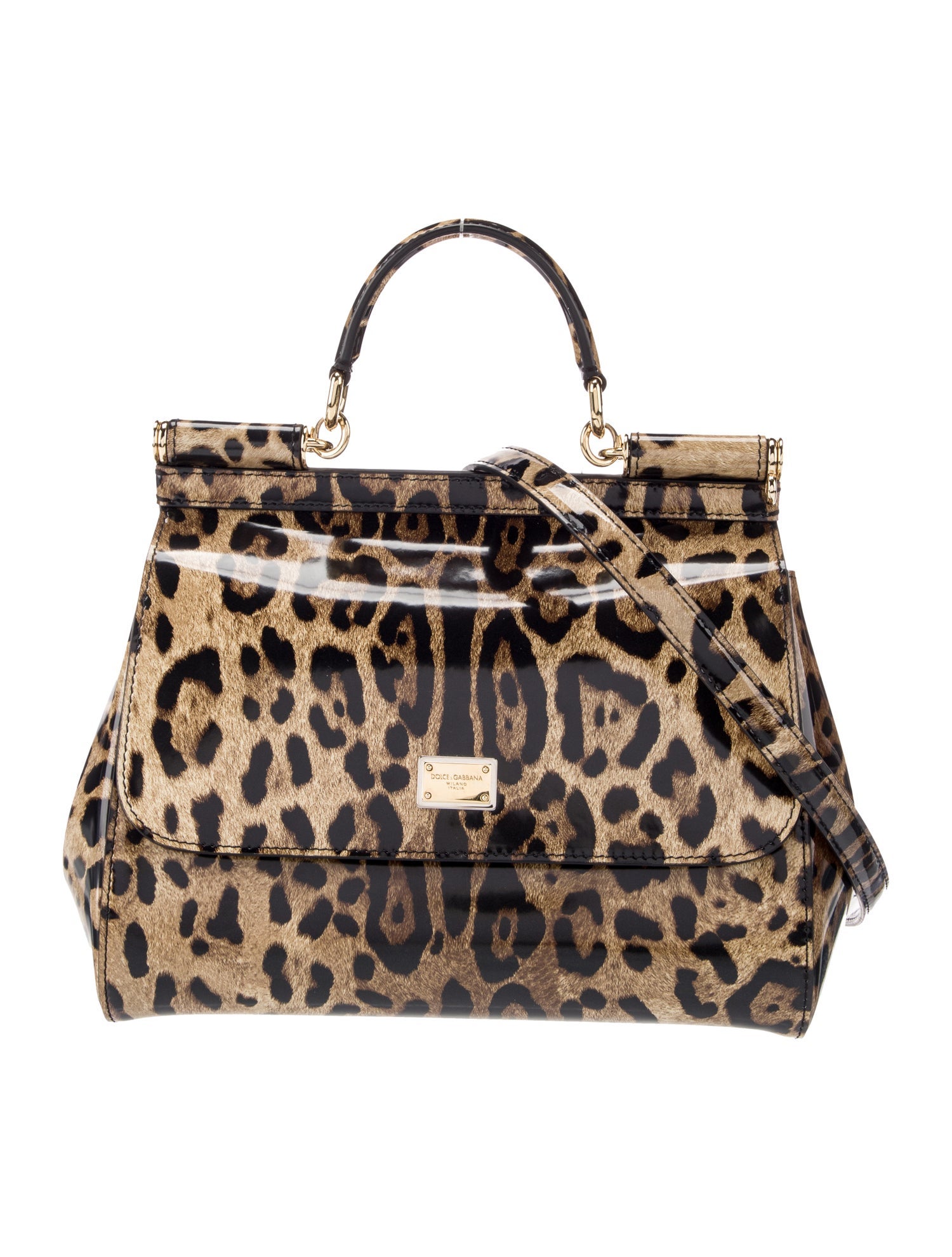 Dolce & Gabbana Patent Leather Top Handle Bag