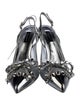 Dolce & Gabbana Mesh Crystal Embellishments Slingback Pumps
