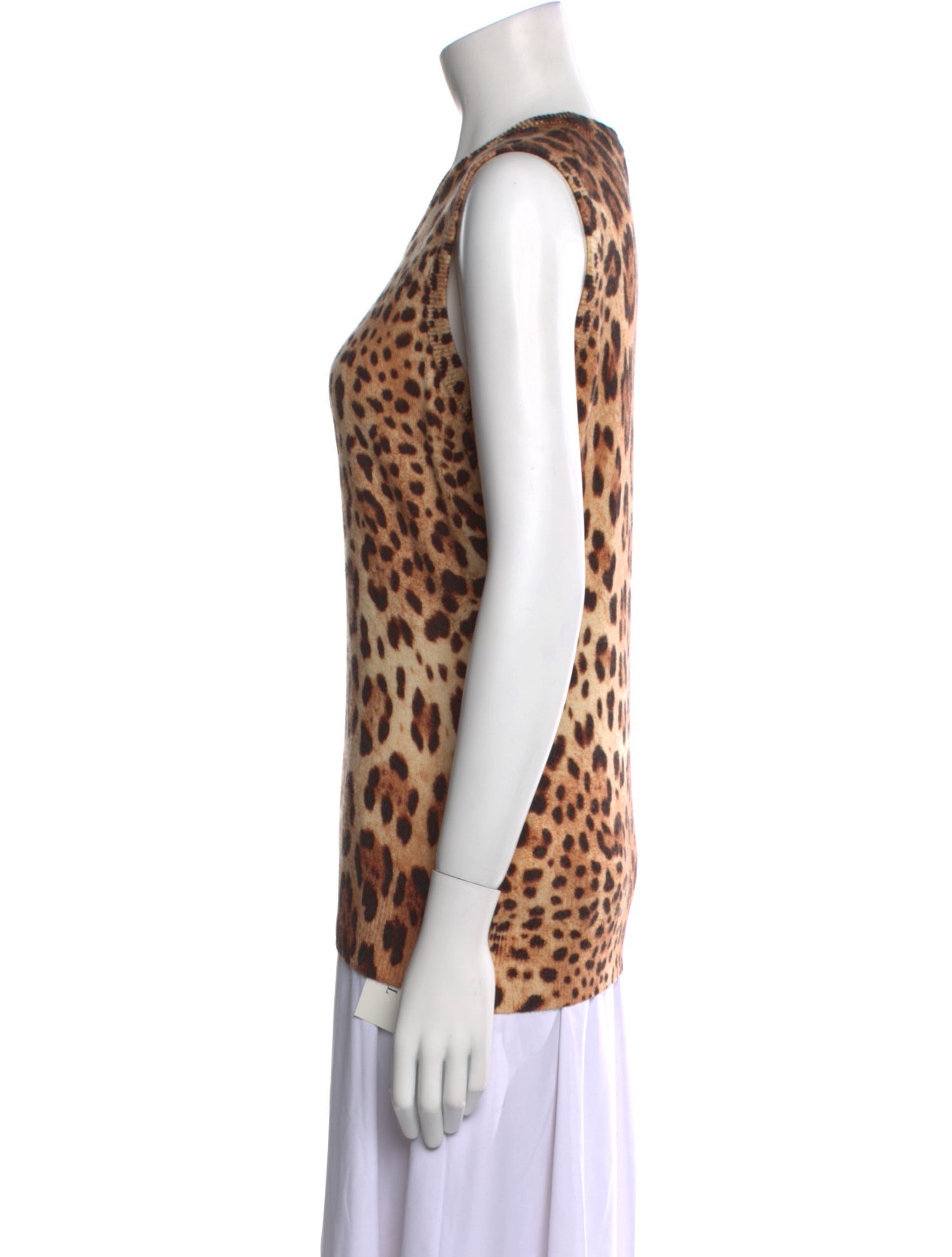 Dolce & Gabbana Cashmere Animal Print Sweater