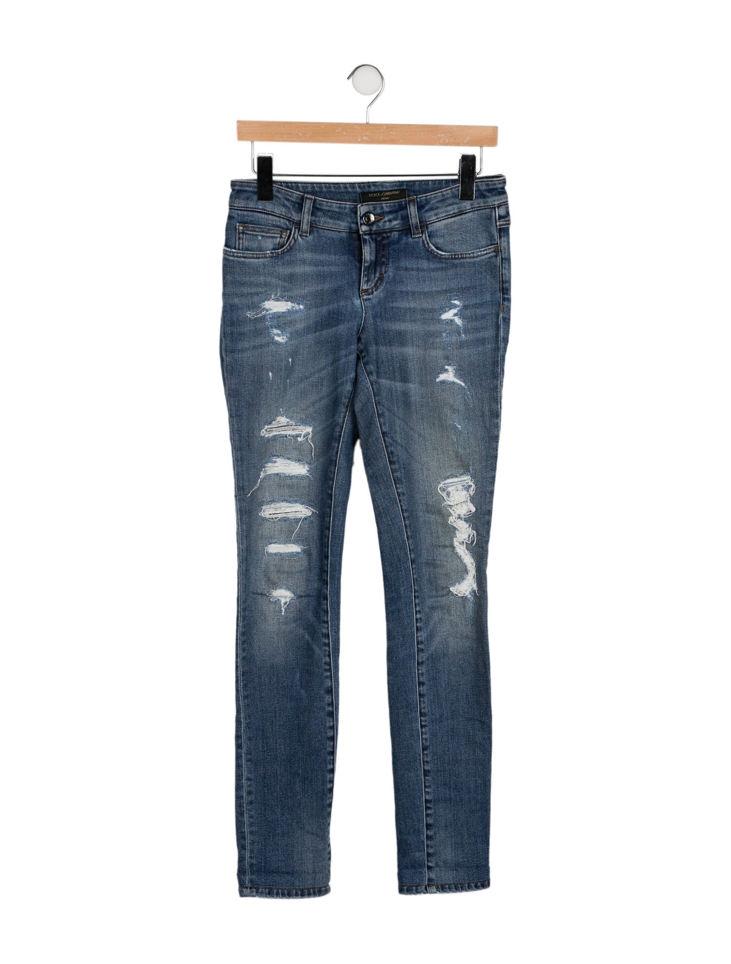 Dolce & Gabbana Low-Rise Straight Leg Jeans