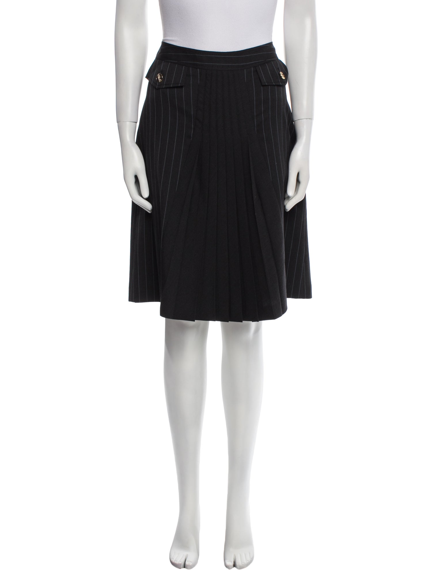 Dolce & Gabbana Virgin Wool Knee-Length Skirt