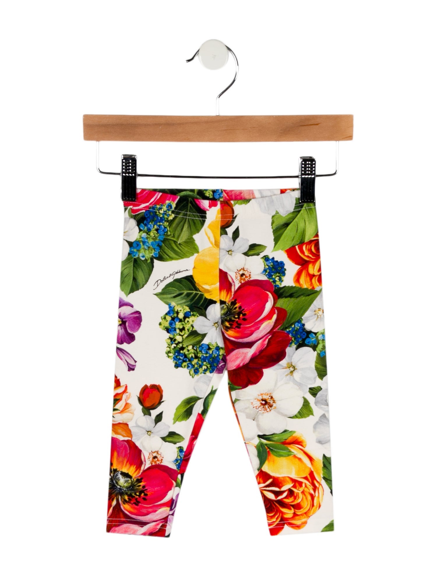 Dolce & Gabbana Girls' Floral Printed Leggings