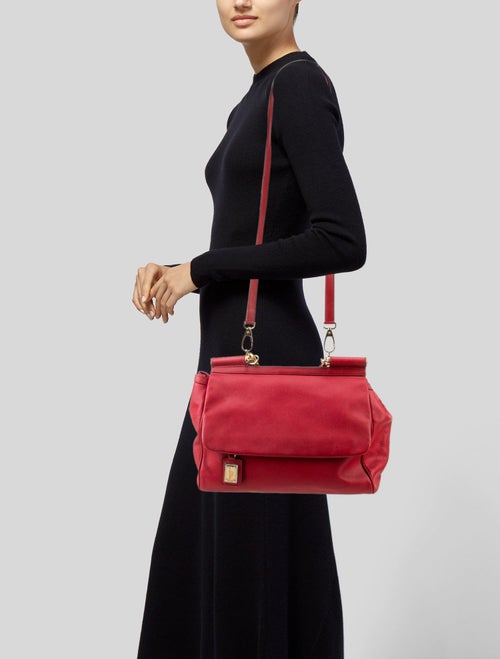 Dolce & Gabbana Leather Top Handle Bag