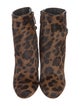 Dolce & Gabbana Ponyhair Animal Print Boots