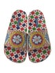 Dolce & Gabbana Carretto Print Rubber Slides