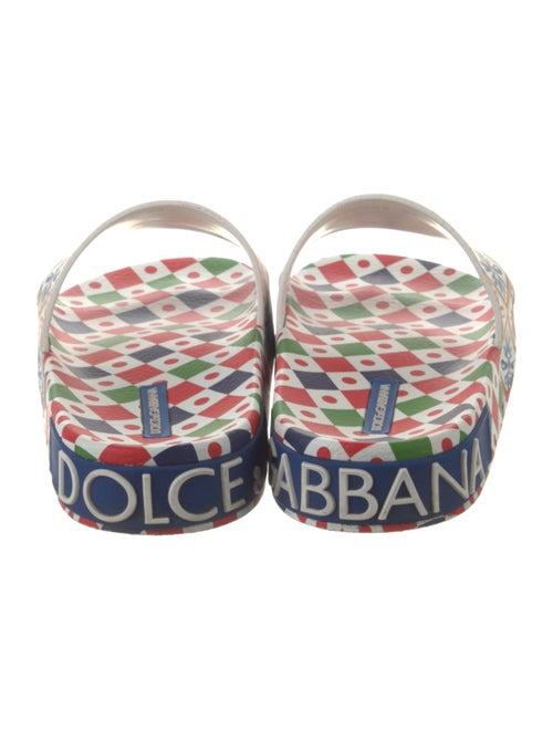 Dolce & Gabbana Carretto Print Rubber Slides