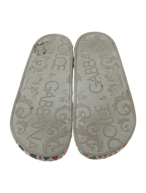 Dolce & Gabbana Carretto Print Rubber Slides