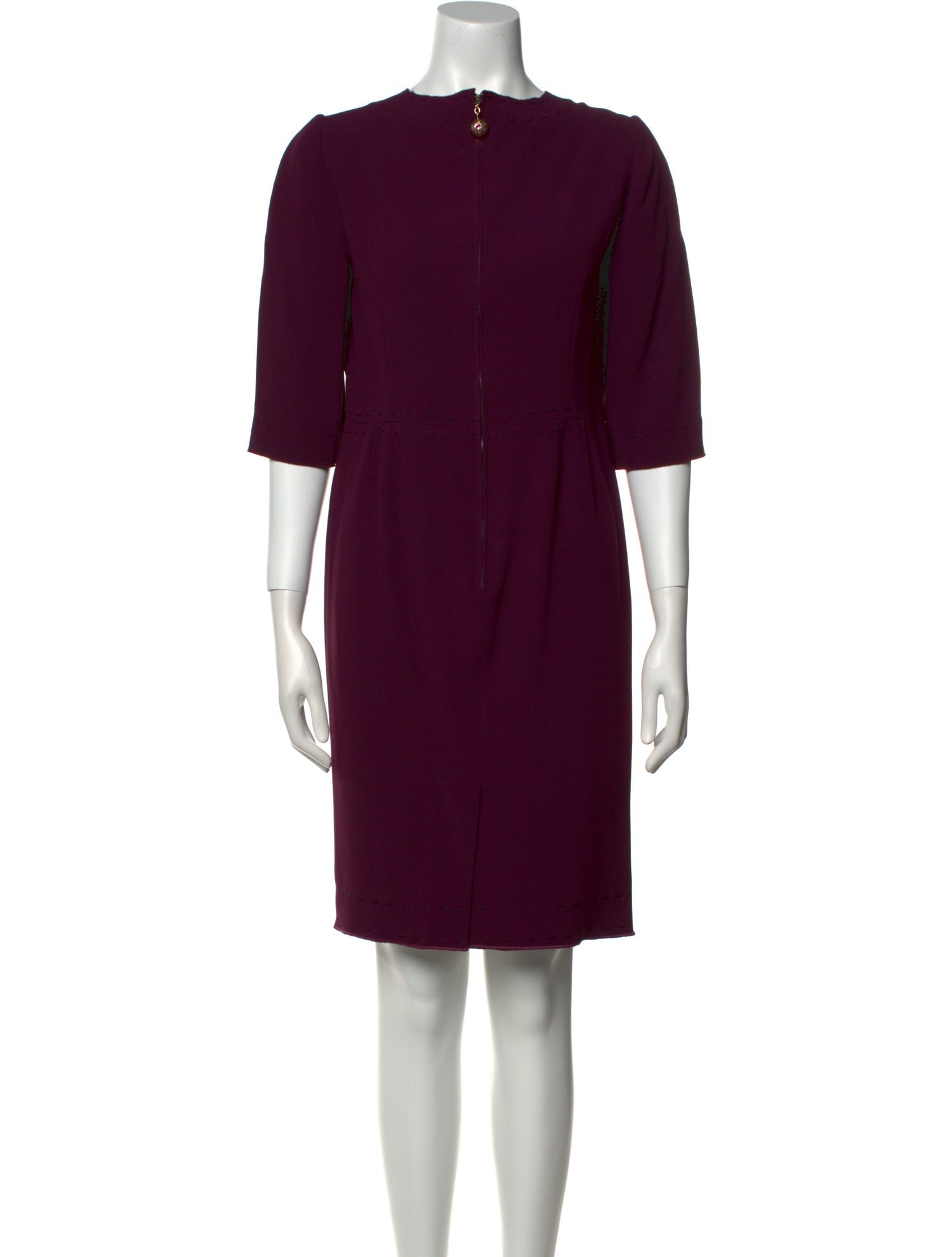 Dolce & Gabbana Crew Neck Knee-Length Dress