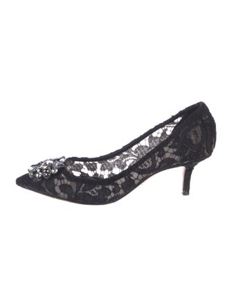 Dolce & Gabbana Lace Lace Pattern Pumps