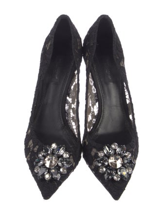 Dolce & Gabbana Lace Lace Pattern Pumps