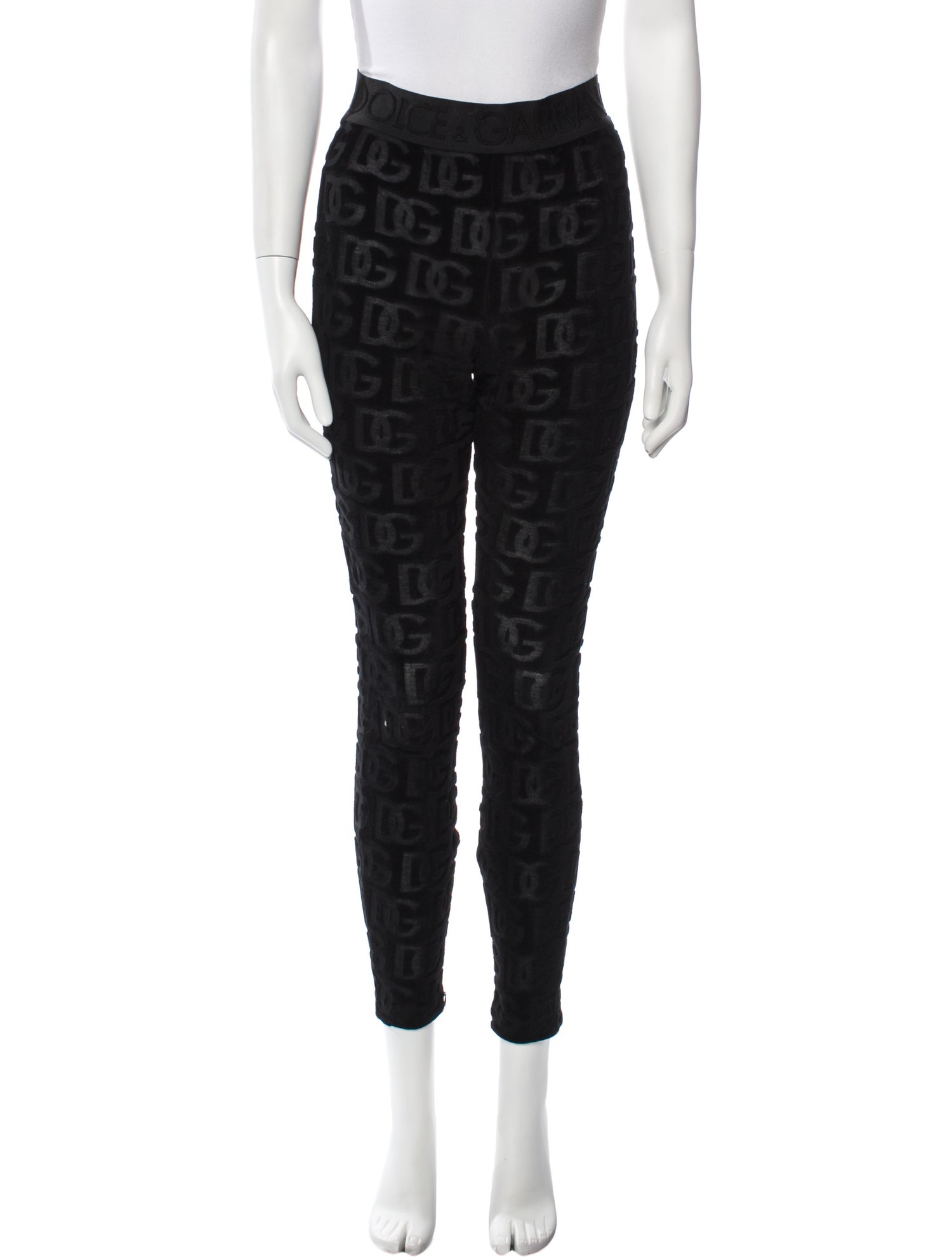 Dolce & Gabbana Printed Skinny Leg Pants