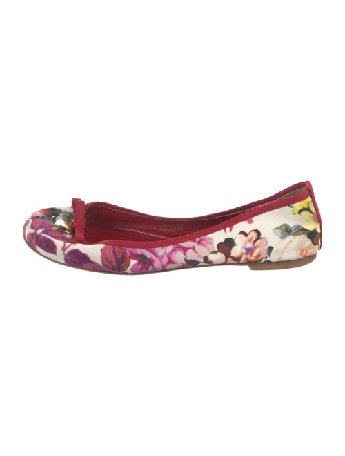 Dolce & Gabbana Nylon Floral Print Flats