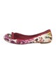 Dolce & Gabbana Nylon Floral Print Flats