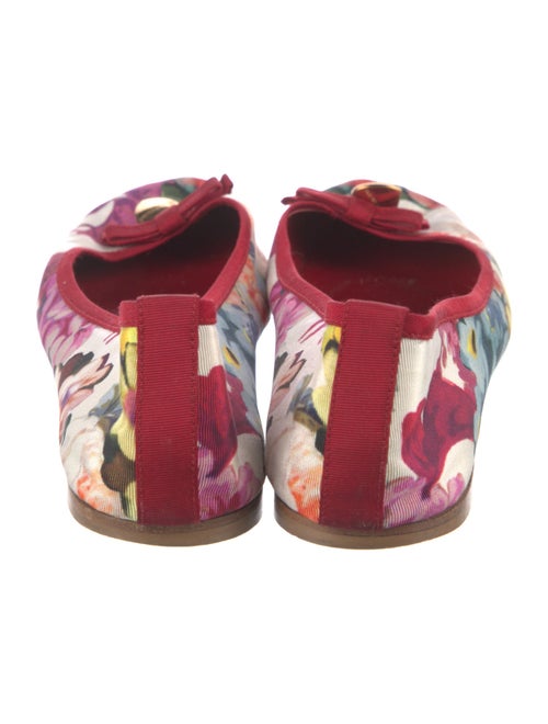 Dolce & Gabbana Nylon Floral Print Flats