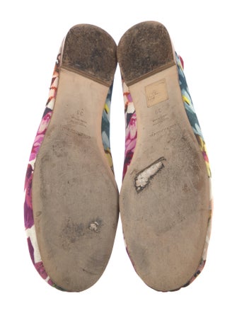 Dolce & Gabbana Nylon Floral Print Flats