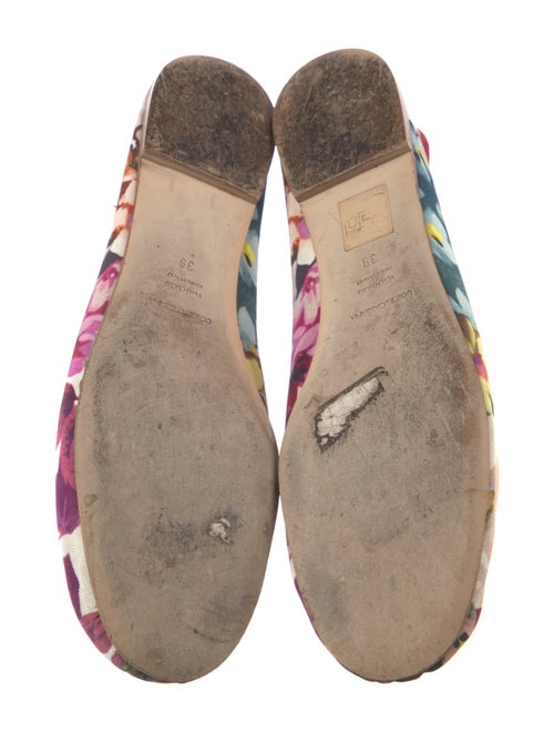Dolce & Gabbana Nylon Floral Print Flats