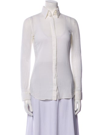 Dolce & Gabbana Long Sleeve Button-Up Top