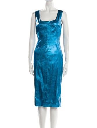 Dolce & Gabbana Square Neckline Midi Length Dress
