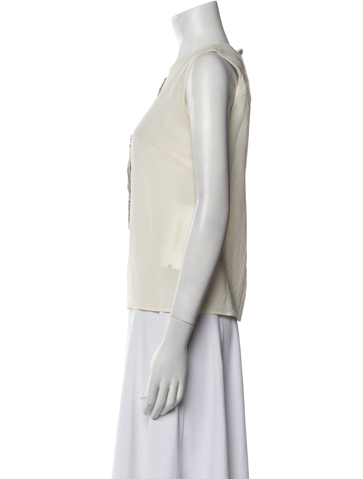 Dolce & Gabbana Silk Crew Neck Top