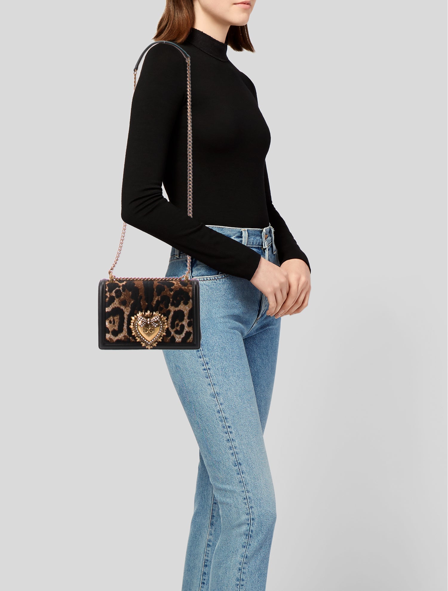 Dolce & Gabbana Canvas Shoulder Bag